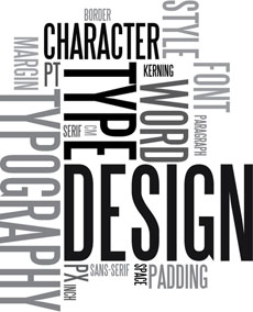 Type selection Typesetting selection