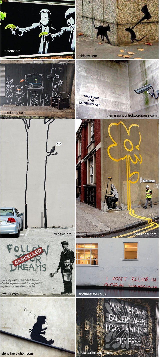 Banksy Artwork Collage