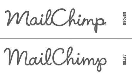 Mailchimp Logo Before and After Comparison