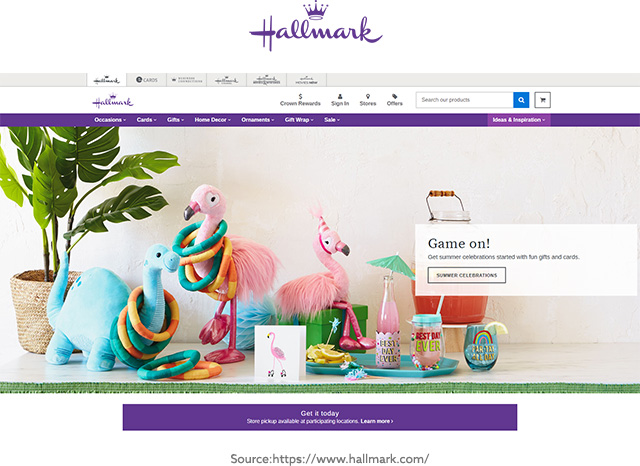 Hallmark Website Screenshot