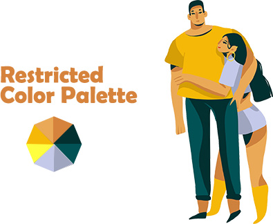 Minimalist or Restricted Color Palette